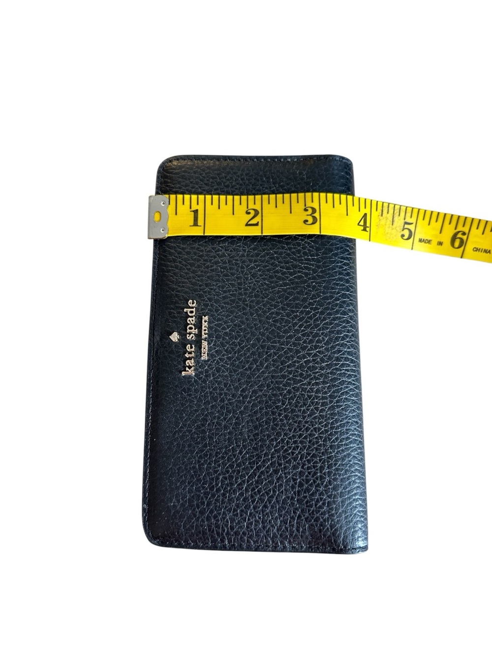 kate spade Black Large Pebbled Leather Wallet - Picture 9 of 10